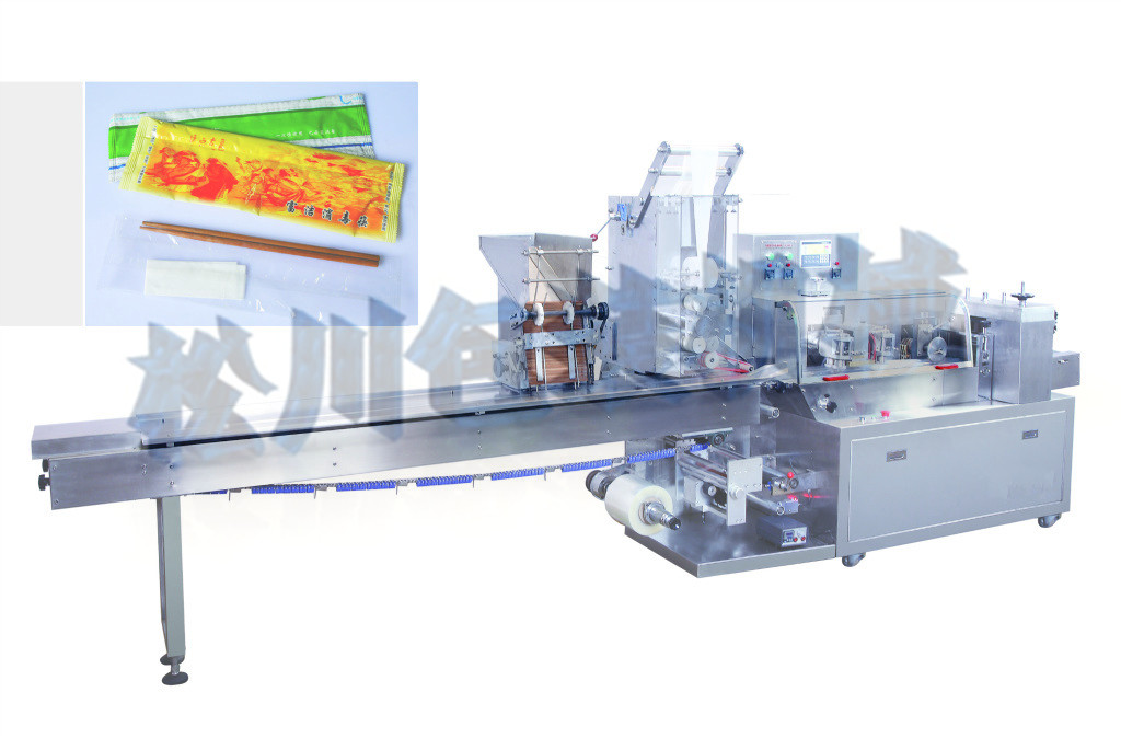 KD-260全自動濕巾，筷子組合枕式包裝機(jī)